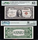 Amazing Choice Unc 1935 A $1 Hawaii Silver Certificate! Pmg 63 Epq! S54512299C