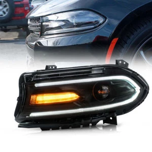 VLAND Halogen Headlight For Dodge Charger 2015-2021 Front Lamp Left Driver Side - Picture 1 of 8