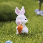 Mini Karotten-Bunny-Statue Mikro Landschaft Miniatur-Harz-Hase
