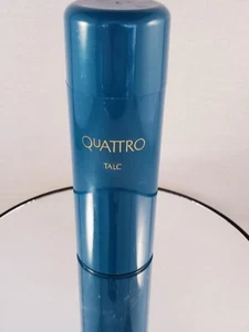 Vintage Mary Kay Quattro Talc for Men 3oz – Classic Blue Container NOS - Picture 1 of 3