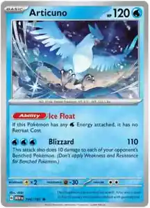 Pokemon TCG: Articuno 144/165 Rare Holo - Scarlet & Violet 151 - Foto 1 di 1