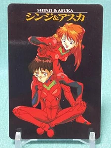Tarjeta Evangelion Bandai Primera Edición Asuka Shinji De Colección 1996 Súper Rara Japón - Imagen 1 de 4