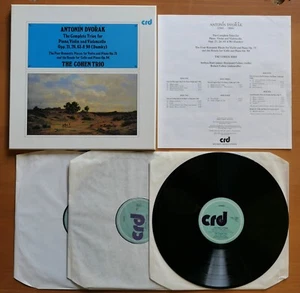 CRD 1086/7/8 Dvorak Complete Piano Trios The Cohen Trio 3xLP Box Set NM Vinyl - Picture 1 of 6
