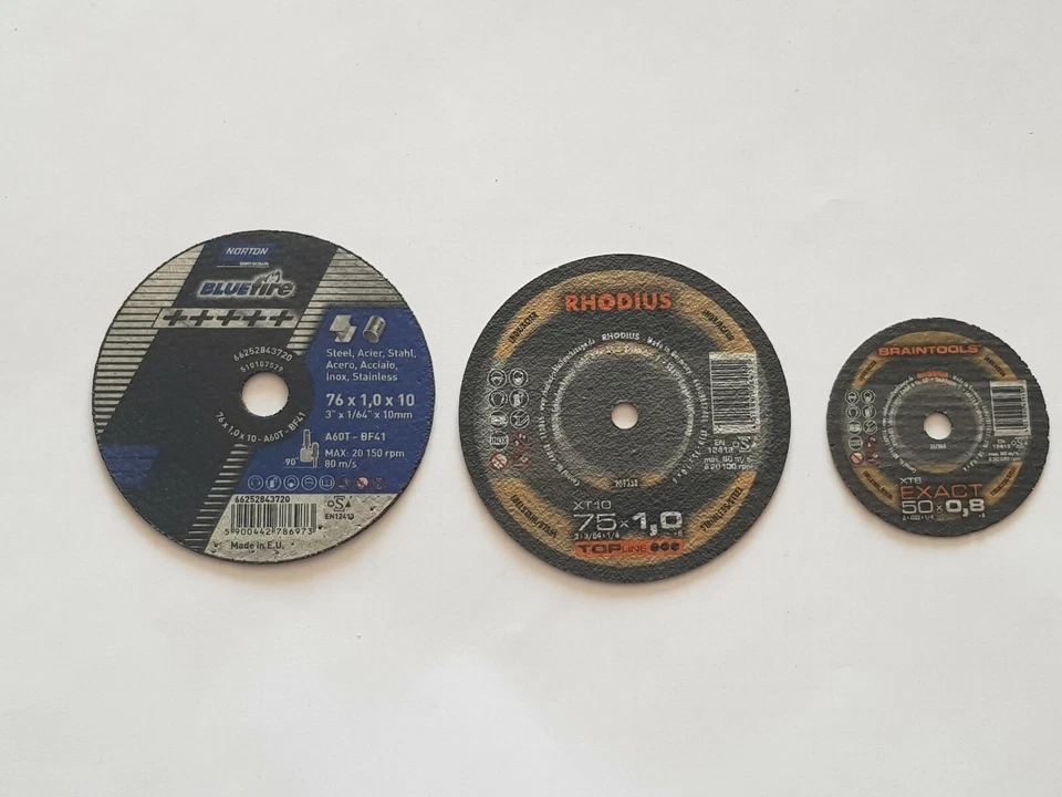 NORTON / RHODIUS / RHODIUS Rhodius XT8 Exact Trennscheiben Stahl Trennen 50x0,8x6,0 75x1,0x6 76x1,0x10 mm