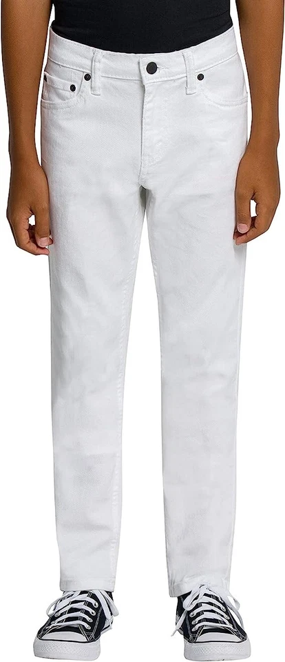 Levi's Boys 510 SKINNY Fit Jeans White Size 12 Regular Without Tags