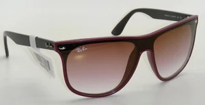 New Ray Ban Sunglasses RB4362 4447N 6418/OT Blaze Boyfriend Bordeaux Red Mirror - Picture 1 of 8