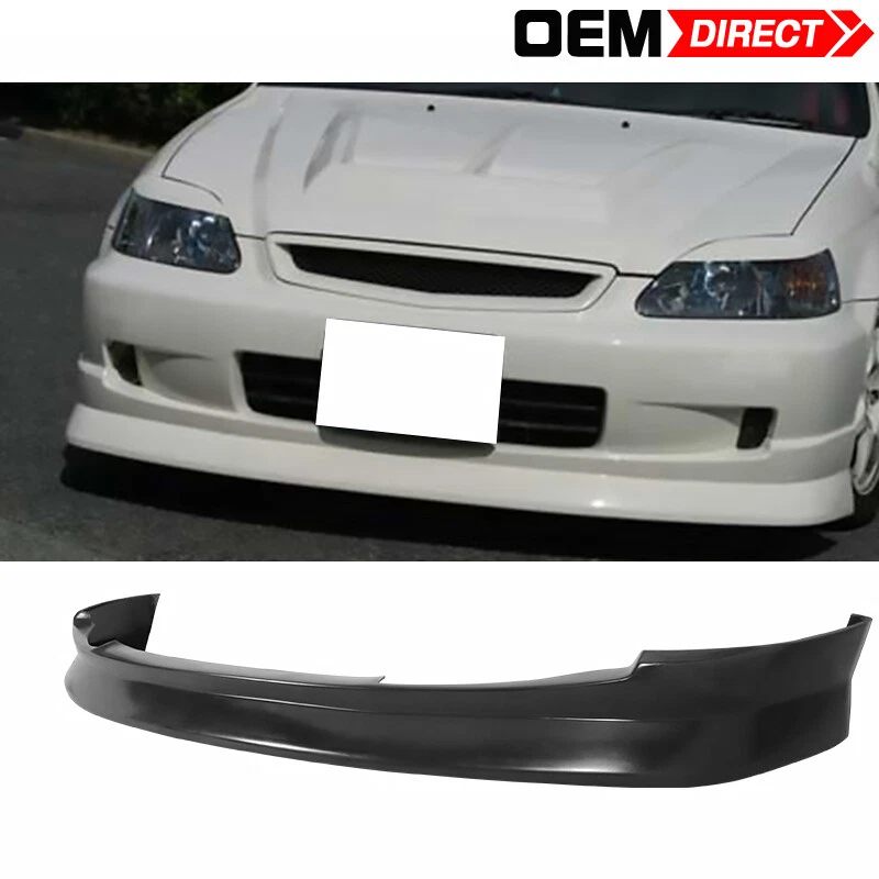 for 99-00 Honda Civic 2 3 4 Door CS Style PU Front Bumper Lip Spoiler