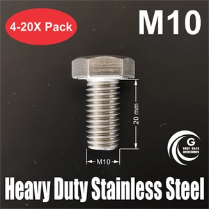 Juego de tornillos hexagonales de acero inoxidable M10x20 mm banda de rodadura portaequipajes toldo accesorios perno - Imagen 1 de 5
