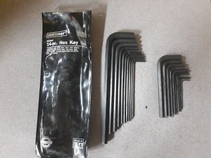 Craftsman 20 Piece SAE Hex Key Allen Wrench Set with Pouch 946683 Long and Short - Picture 1 of 1