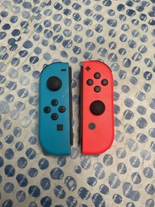 Nintendo Joy-Con Controller - Neon Blue/Neon Red - Tested And Working - Picture 1 of 3