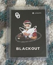 2023 ONIT Athlete General Booty BLACKOUT Silver Card Oklahoma Sooners