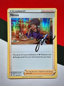 Nessa Signature Holo Rare Crown Zenith 136/159 Pokémon PACK FRESH - Picture 1 of 2