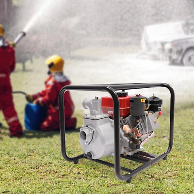 2in 4-Stroke 196CC Diesel Water Pump Garden Irrigation Water Transfer Pump 168F - Image 1 of 4