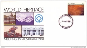 AUSTRALIA 1981 World Heritage Meeting FDC Postal Stationery Cover - Picture 1 of 1