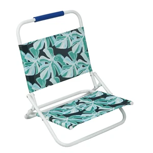 Mainstays Beach Sand Chair, Palm Leaf Pattern, New - Picture 1 of 2
