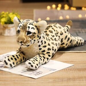 lovely plush lying leopard toy high quality leopard doll gift about 60cm