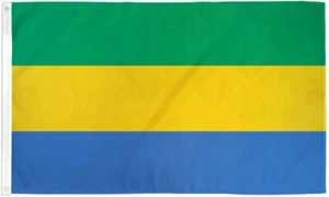 "GABÓN"" bandera 2x3 ft bandera de poliéster letrero gabonesa África país africano ONU - Imagen 1 de 8