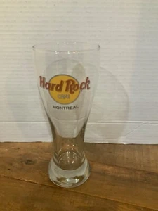 🔥 🍺 Hard Rock Cafe MONTREAL Pilsner Beer Glass 20 fl oz 🍺 🔥 - Picture 1 of 4