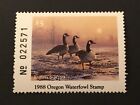 Icollectzone Us Oregon 1988 #5 Duck Stamp Vf Nh