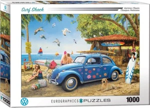 VW Beetle Surf Shack 1000pc jigsaw puzzle by Eurographics 680mm x 480mm - Picture 1 of 2
