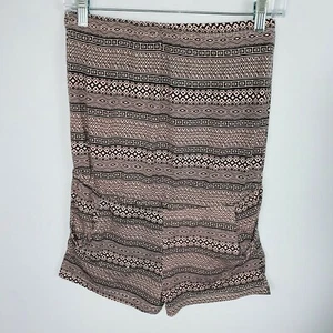 Raya Sun Romper Shorts Womens Strapless Elastic Chest And Waist Pocketed XS - Picture 1 of 5