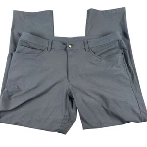Pantalones deportivos para hombre Lululemon rendimiento elásticos secado rápido cremallera bolsillo gris 34 - Imagen 1 de 9