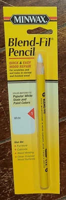 Lápiz Minwax Blend-Fil #1 BLANCO Retoque rápido y fácil reparación de madera #T4391000 Foto 1 de 2