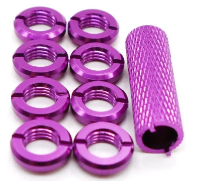 Alloy Transmitter Switch Nut w/ Wrench 8PCS Fit for Rc Spektrum Radio Controller - Image 1 of 4