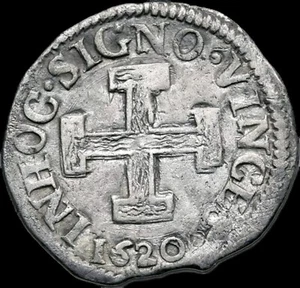 Italienische Staaten, Neapel (Neapel, Königreich). Filippo II di Spagna AR Carlino. - Bild 1 von 2
