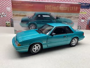 1/18 1993 Ford Mustang LX 5.0 Calypso Green With Black Interior 19004 In Stock - Picture 1 of 16