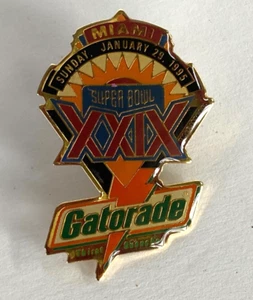 Gatorade SUPER BOWL XXIX 1994 SAN FRANCISCO 49ers vs SAN DIEGO CHARGERS  Pin - Picture 1 of 2