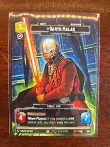 Star Wars Unlimited Legends Of The Force Prestige Darth Malak 1068 L - Picture 1 of 1