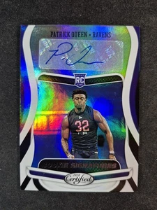 2020 Panini Certified Patrick Queen Rookie Auto /199 RS-PQ Ravens Steelers - Picture 1 of 2