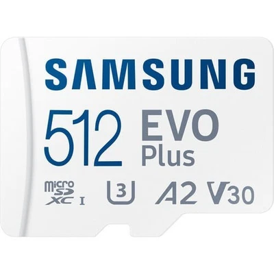 Samsung EVO Plus Micro SD Cards with Adapter 128GB 256GB 512GB Memory Cards - Image 1 of 4