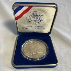 1987-S U.S. Mint Constitution Commemorative Proof 90% Silver Dollar Coin - Picture 1 of 6
