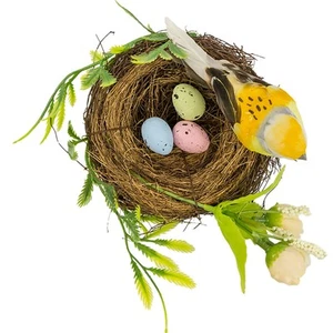 -Easter Artificial Nest Natural Bird Nest Kit Includes Artificial Twig Nest, ... - Picture 1 of 1