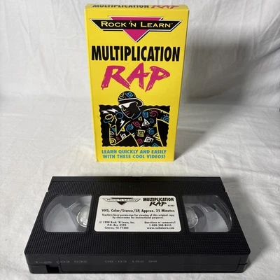 1999 Rock N Learn VHS Multiplication Rap  Educational Math Music Video Tape - Image 1 of 4