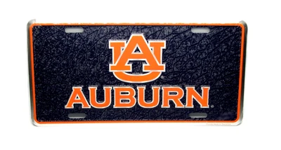 Licensed AUBURN TIGERS 3D EMBOSSED METAL CAR NOVELTY LICENSE PLATE TAG - Image 1 of 4
