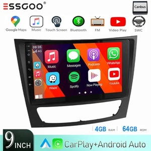 Für Benz CLS E-Class W211 W219 Carplay Autoradio GPS Navi WIFI SWC Android 4+64G - Bild 1 von 20