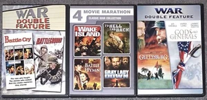 Wake Island/Battle Hymn/Cry/To Hell Back/Gray Lady/Battleground/Gettysburg DVD - Picture 1 of 3