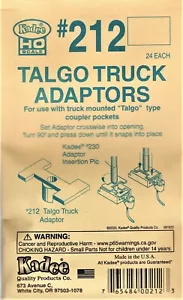 HO Scale Kadee #212 Talgo Truck Adaptors - Picture 1 of 2
