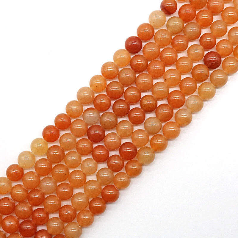 50 Strand 15" Wholesale Natural Red Aventurine Stone Round Loose Beads8MM DIY - Изображение 1 из 4