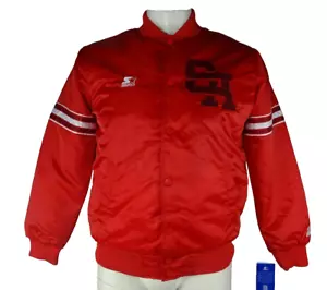 San Antonio Commanders AAF Starter Men's Satin Bomber Jacket - Picture 1 of 8