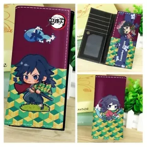 Demon Slayer Utility Fold Wallet Card Holder PU Anime Long Purse Lover Gift #15 - Picture 1 of 2