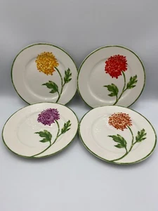 Pier 1. Herbst Blumen Salat/Dessertteller. 4er Set. - Bild 1 von 3