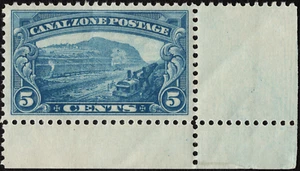 Canal Zone Stamp Scott # 107 Mint NH 5 Cents Blue Gaillard Cut Definitive Issue - Picture 1 of 1