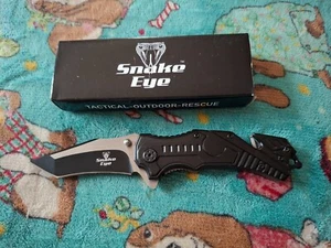Snake Eye: Tactical, Outdoor, Rescue - 7" LOCK-BLADE KNIFE ; open box, unused - Picture 1 of 2