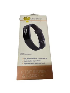 WITHit Black Silicone Band for Fitbit Inspire/Inspire HR & Ace 2, New - Picture 1 of 2