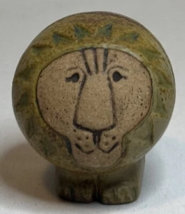 "Estatuilla vintage MCM Lisa Larson Suecia león de cerámica 2-1/4""" - Imagen 1 de 3