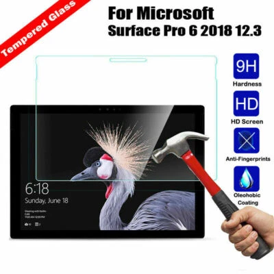2Pcs for Microsoft Surface Pro 6 12.3 / Pro2 RT2 Tempered Glass Screen Protector - Image 1 of 4